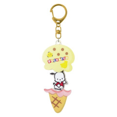 Japan Sanrio Acrylic Keychain - Pochacco : Playful Ice Cream