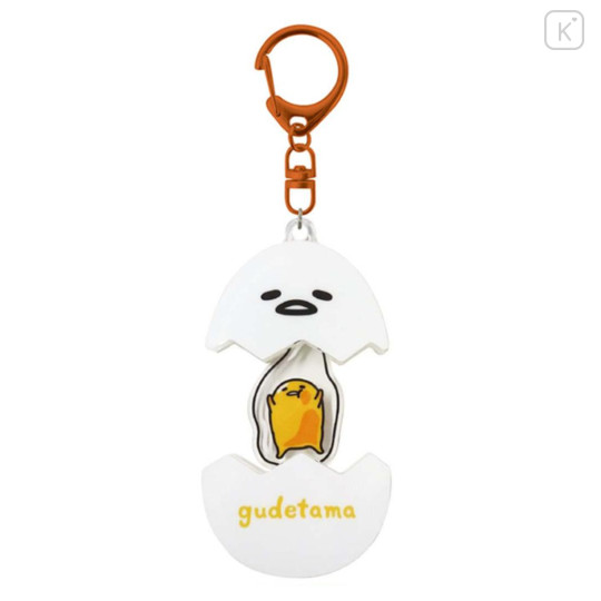 Japan Sanrio Acrylic Keychain - Gudetama : Playful Egg - 1