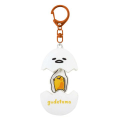 Japan Sanrio Acrylic Keychain - Gudetama : Playful Egg
