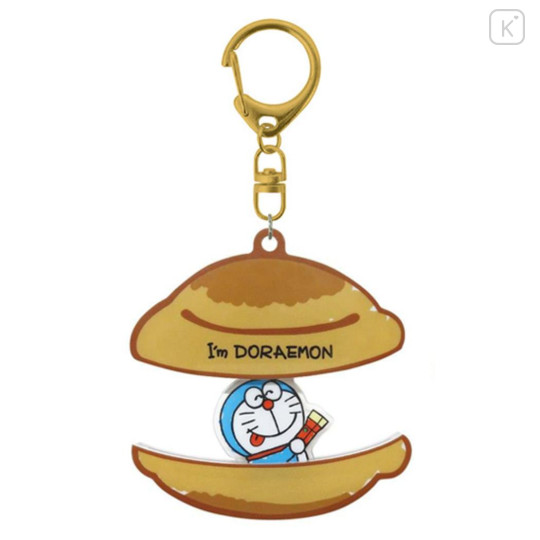 Japan Doraemon Acrylic Keychain - Doraemon : Playful Dorayaki - 1