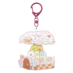 Japan San-X Acrylic Keychain - Sumikko Gurashi : Chocolate Fair at Sumikko Cafe