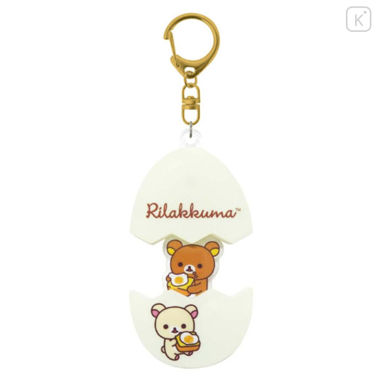 Japan San-X Acrylic Keychain - Korilakkuma & Rilakkuma : Egg - 1