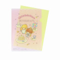 Japan Sanrio A4 Clear Holder - Little Twin Stars : 50th Anniversary Pink Sky Afternoon Tea - 3
