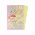Japan Sanrio A4 Clear Holder - My Melody : 50th Anniversary Writing Letters To Friends Pink - 3