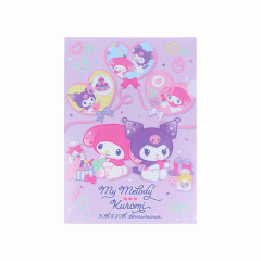 Japan Sanrio A4 Clear Holder - My Melody 50th & Kuromi 20th Anniversary Party Purple