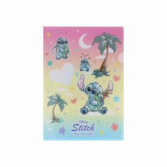 Japan Disney A4 Clear Holder - Scrump & Stitch : Watercolor Hug