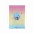 Japan Disney A4 Clear Holder - Scrump & Stitch : Watercolor Hug - 2