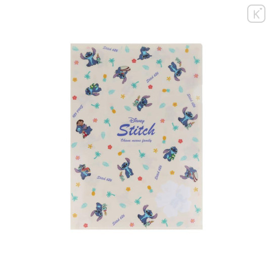 Japan Disney A4 Clear Holder - Scrump & Stitch : Lilo - 1
