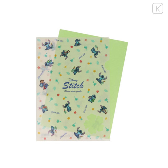 Japan Disney A4 Clear Holder - Scrump & Stitch : Lilo - 3