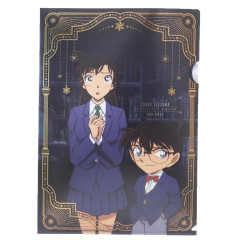 Japan Detective Conan A4 Clear Holder - Metallic Shinichi & Ran & Conan