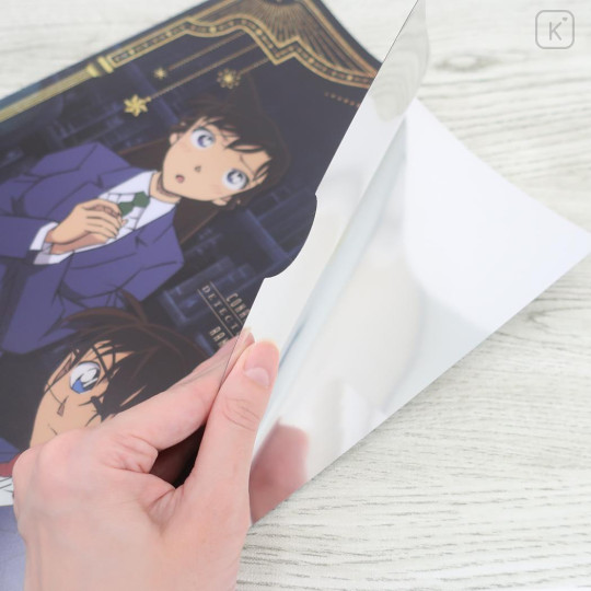 Japan Detective Conan A4 Clear Holder - Metallic Shinichi & Ran & Conan - 3
