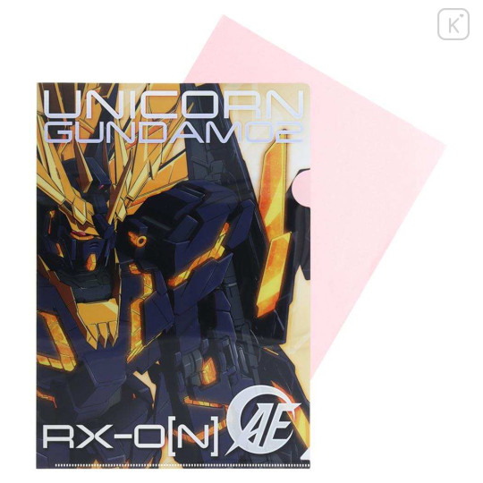 Japan Gundam A4 Clear Holder - Metallic Unicorn Gundam 02 Banshee Norn RX-0[N] - 3