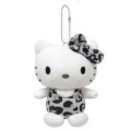 Japan Sanrio Mascot Holder - Hello Kitty : Leopard Grey - 1
