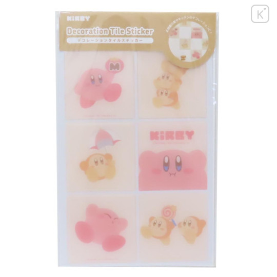 Japan Kirby Wall Sticker - Kirby & Waddle Dee : Decoration Tile Style - 1