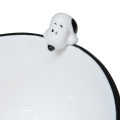Japan Peanuts Porcelain Rice Bowl with Nokkari Figure - Snoopy : Black - 3