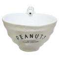 Japan Peanuts Porcelain Rice Bowl with Nokkari Figure - Snoopy : Beige - 1