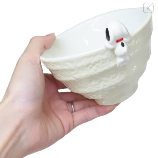 Japan Peanuts Porcelain Rice Bowl with Nokkari Figure - Snoopy : Beige - 2