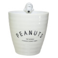 Japan Peanuts Tea Cup with Nokkari Figure - Snoopy : Beige - 1