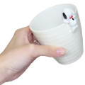Japan Peanuts Tea Cup with Nokkari Figure - Snoopy : Beige - 2