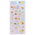 Japan Sanrio Clear Plump 3D Sticker - Little Twin Stars : 50th Anniversary Pink Sky Afternoon Tea - 1
