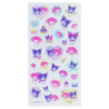 Japan Sanrio Clear Plump 3D Sticker - My Melody 50th & Kuromi 20th Anniversary Party Purple - 2