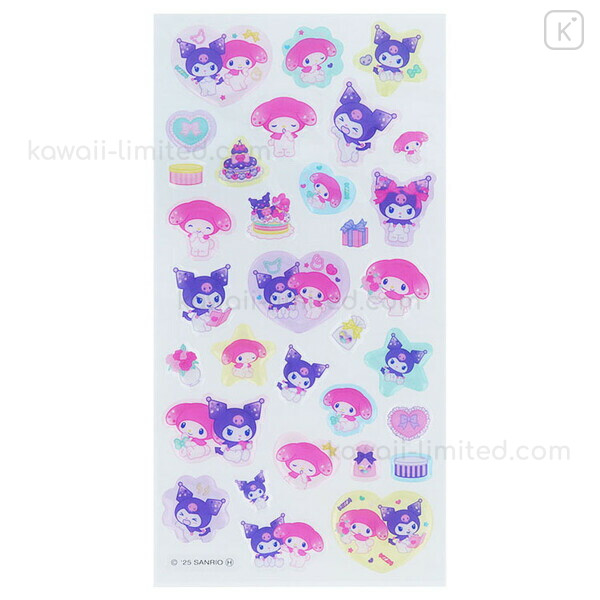 Japan Sanrio Clear Plump 3D Sticker - My Melody 50th
