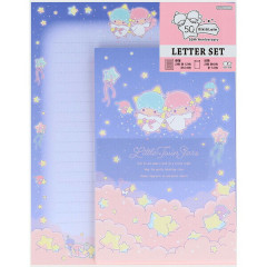 Japan Sanrio Letter Envelope Set - Little Twin Stars : 50th Anniversary Star Night Sky