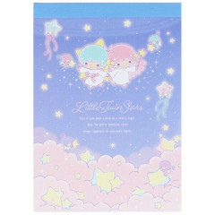Japan Sanrio Mini Notepad - Little Twin Stars : 50th Anniversary Star Night Sky