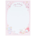 Japan Sanrio Mini Notepad - My Melody : 50th Anniversary Writing Letters To Friends Pink - 2