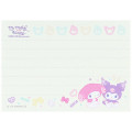 Japan Sanrio Mini Notepad - My Melody 50th & Kuromi 20th Anniversary Party Purple - 3