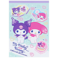 Japan Sanrio A6 Notepad - My Melody 50th & Kuromi 20th Anniversary Party