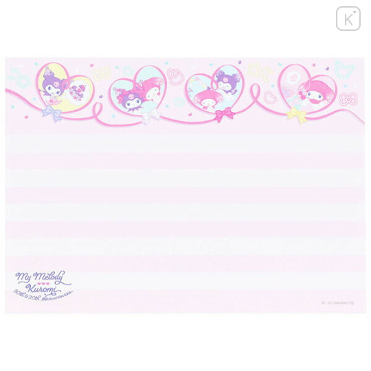 Japan Sanrio A6 Notepad - My Melody 50th & Kuromi 20th Anniversary Party - 4