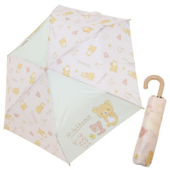 Japan San-X Folding Umbrella - Rilakkuma : Beige Pink