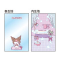 Japan Sanrio Clear Multi Case With Carabiner - Kuromi : Wink Bath Time - 2