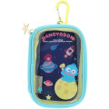 Japan Sanrio Clear Multi Case With Carabiner - Hangyodon : Space - 1