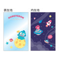 Japan Sanrio Clear Multi Case With Carabiner - Hangyodon : Space - 2
