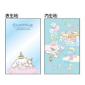 Japan Sanrio Clear Multi Case With Carabiner - Cinnamoroll : Party Blue - 2