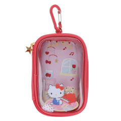 Japan Sanrio Clear Multi Case With Carabiner - Hello Kitty & Tiny Chum : Home Sweet Home