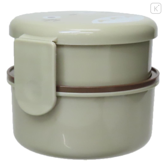 Japan Ghibli 2 Tier Lunch Box 500ml with Fork - My Neighbor Totoro : Face - 2
