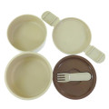 Japan Ghibli 2 Tier Lunch Box 500ml with Fork - My Neighbor Totoro : Face - 3