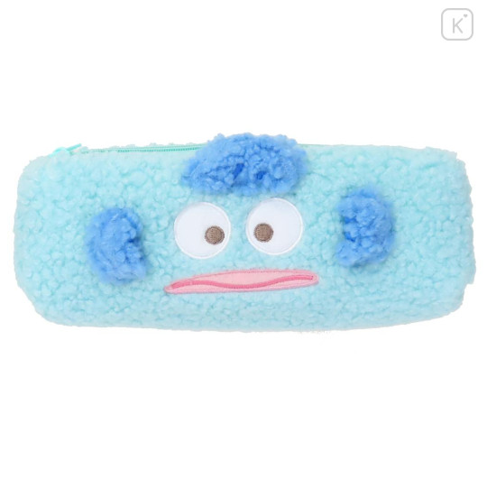 Japan Sanrio Fluffy Plush Pen Case - Hangyodon : Face - 1
