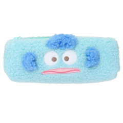 Japan Sanrio Fluffy Plush Pen Case - Hangyodon : Face