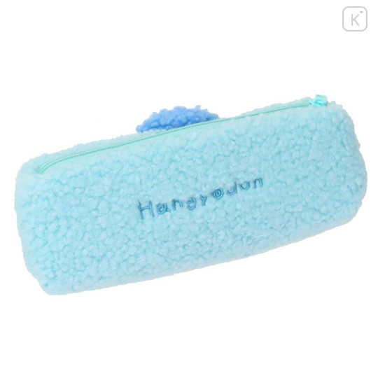 Japan Sanrio Fluffy Plush Pen Case - Hangyodon : Face - 2