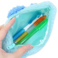 Japan Sanrio Fluffy Plush Pen Case - Hangyodon : Face - 3