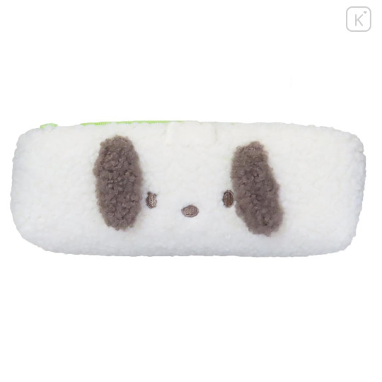 Japan Sanrio Fluffy Plush Pen Case - Pochacco : Face - 1