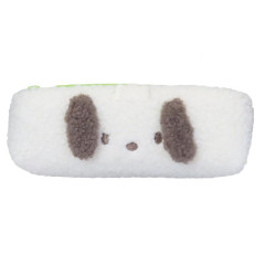 Japan Sanrio Fluffy Plush Pen Case - Pochacco : Face