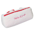 Japan Sanrio Fluffy Plush Pen Case - Hello Kitty : Face - 2