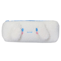 Japan Sanrio Fluffy Plush Pen Case - Cinnamoroll : Face