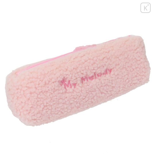 Japan Sanrio Fluffy Plush Pen Case - My Melody : Face - 2