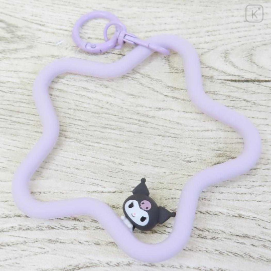 Japan Sanrio Multi Ring Plus with Silicone Bracelet - Kuromi : Star - 2